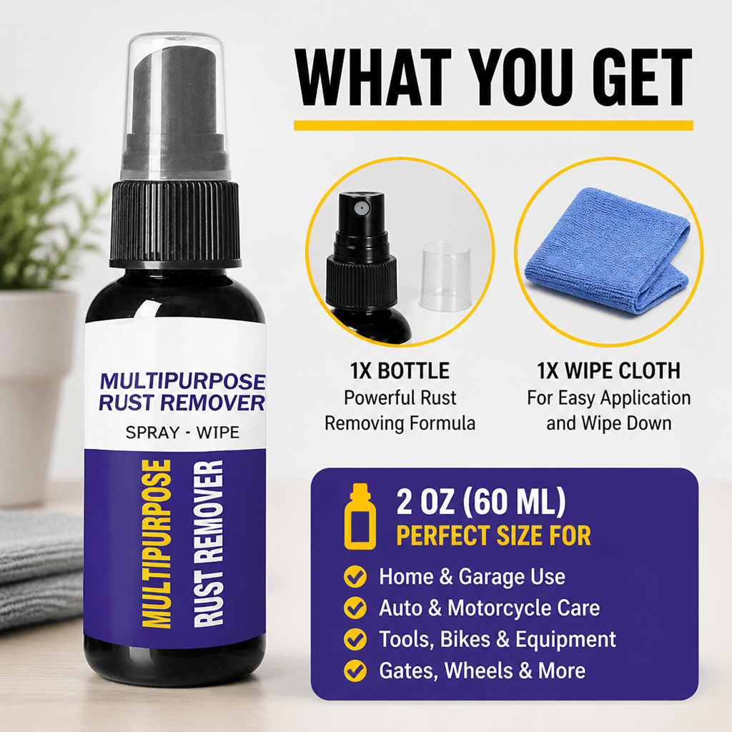 RevitaShine™ — Watch Rust Disappear and Bring Your Metal’s True Shine Back Instantly