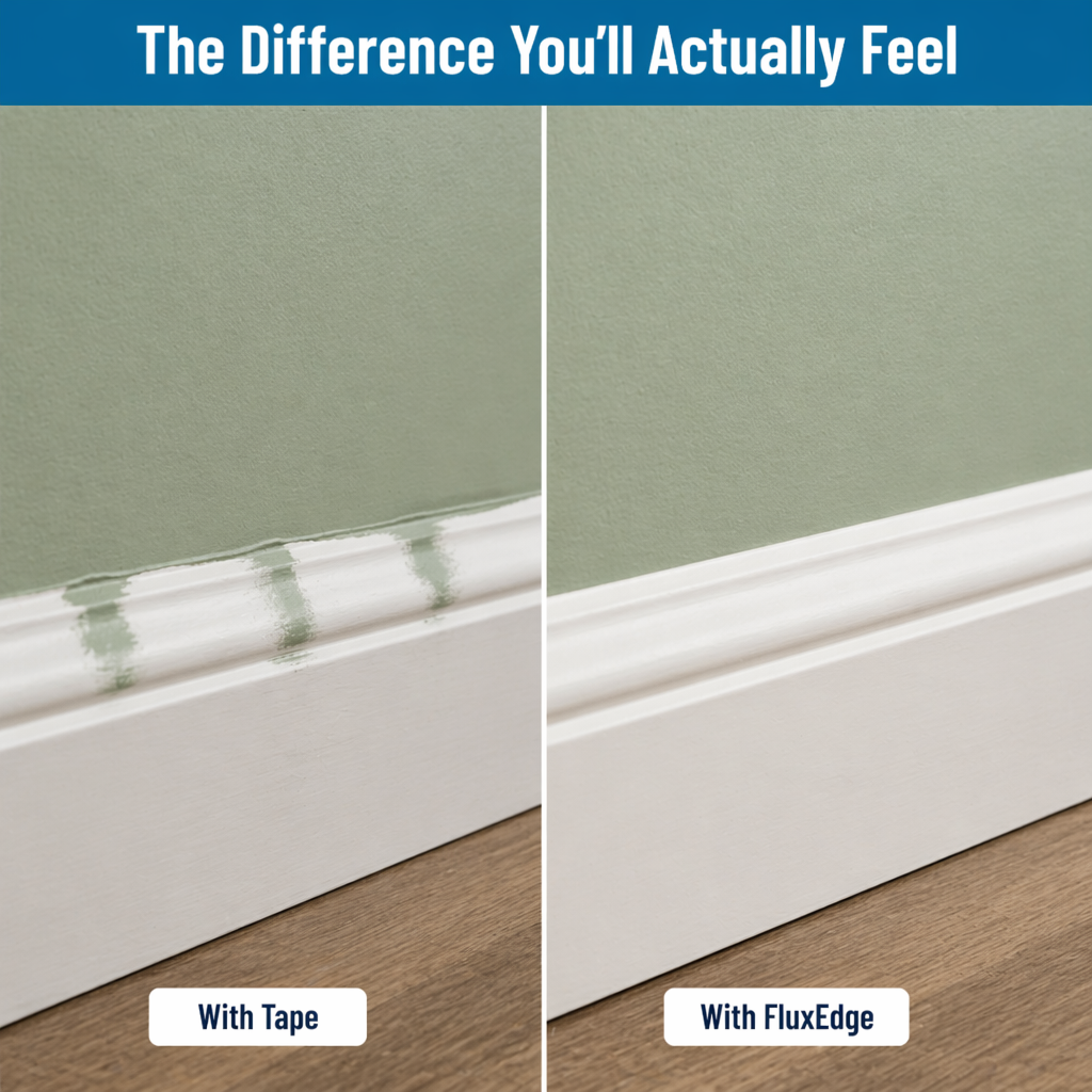 FluxEdge™ Paint Edger — Paint Razor-Sharp Lines Without Tape, Drips, or Touch-Ups