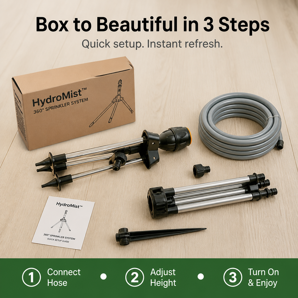 HydroMist™ — Effortless Precision Watering That Revives Your Garden and Refreshes Your Summer