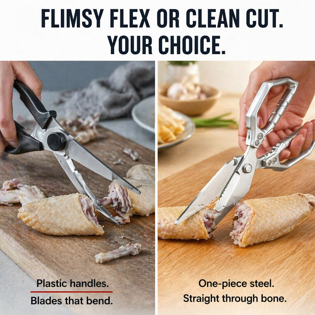 SharpEdgePro™ — Slice Through Chicken Bones, Shells & Herbs In One Snap
