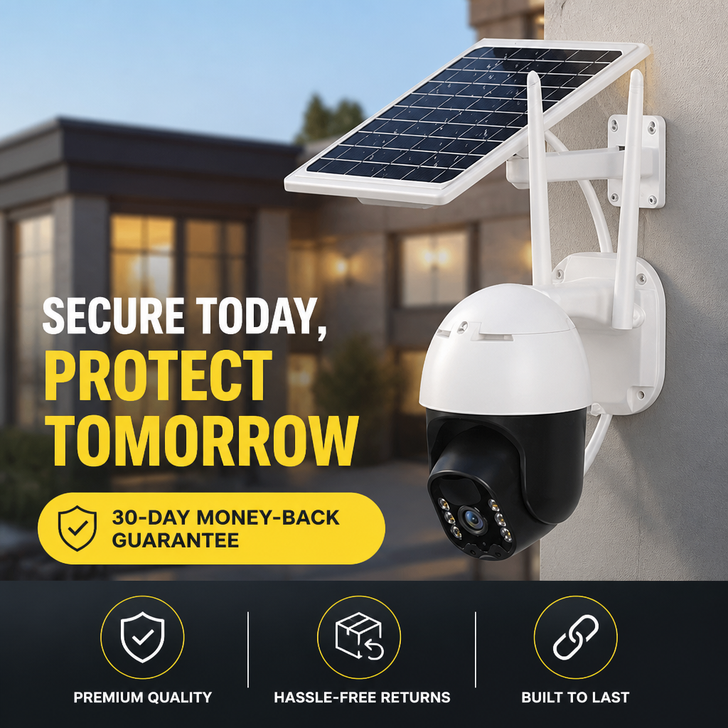SolarGuard™ — Unstoppable, Wire-Free Protection Powered by the Sun