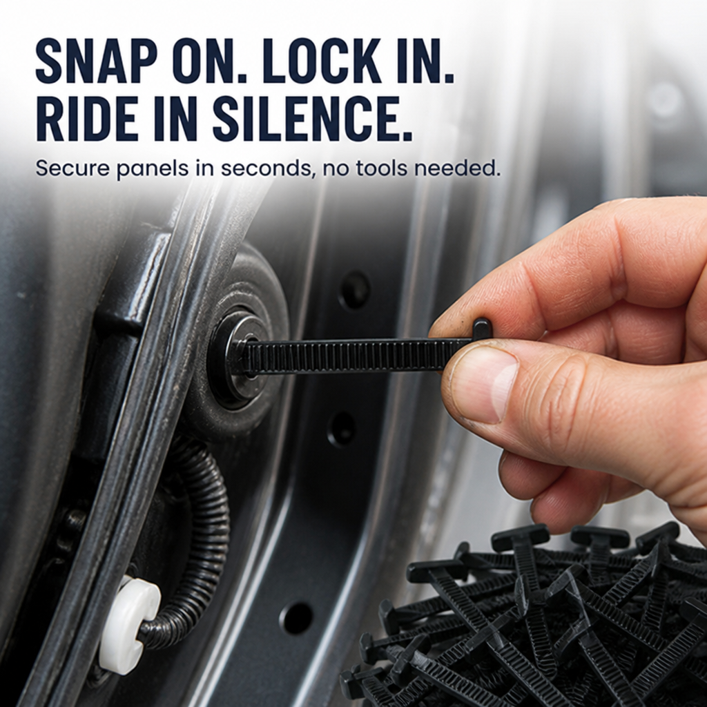 GripTightPro™ Nylon Lock Clips — Snap-On Strength That Ends Your Car’s Rattling Nightmare