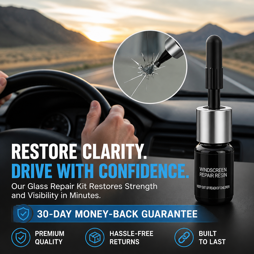 VitraClear™ Glass Rescue Kit — Instantly Restore Confidence with Invisible, Lasting Glass Repair