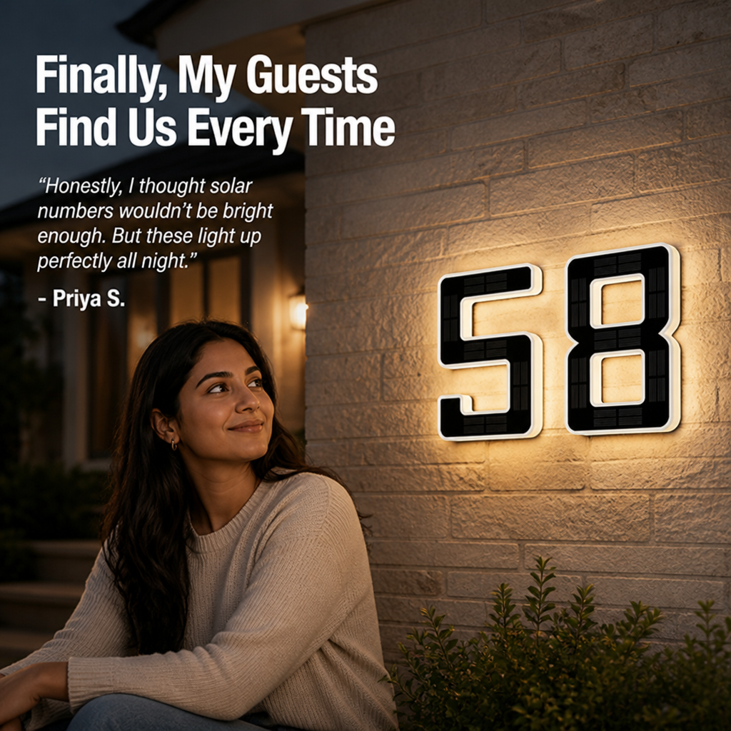 SolarBright™ — Make Your Home Shine Bright and Easy to Find Every Night
