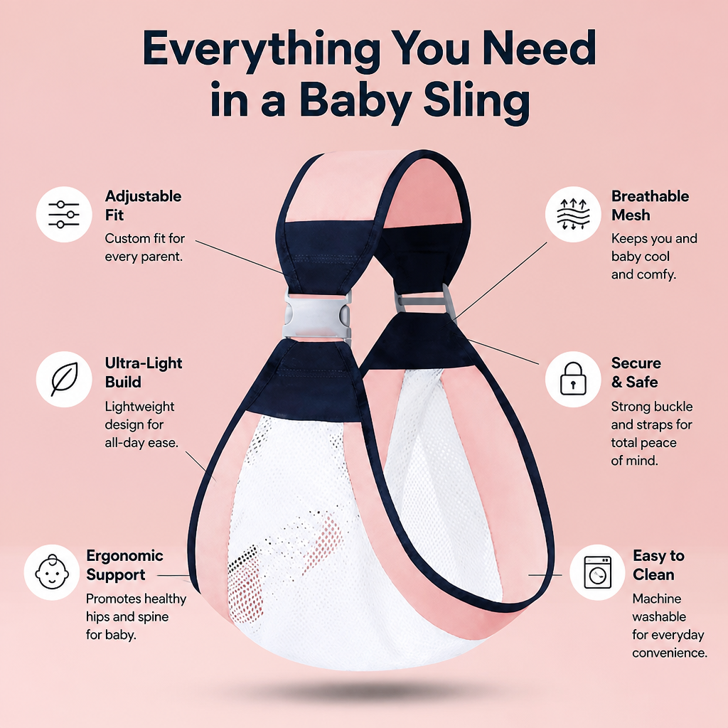 LumaNest™ Sling — Carry Longer, Feel Lighter, Bond Deeper