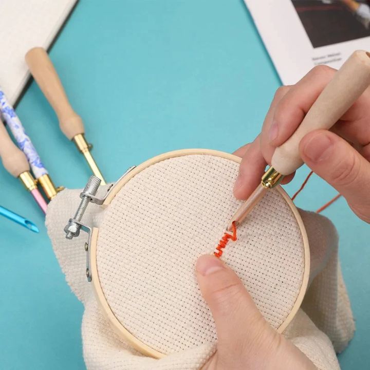 ThreadCrafters™ Embroidery & Punch Needle Set — Stitch with Effortless Precision and Unleash Your Creative Genius