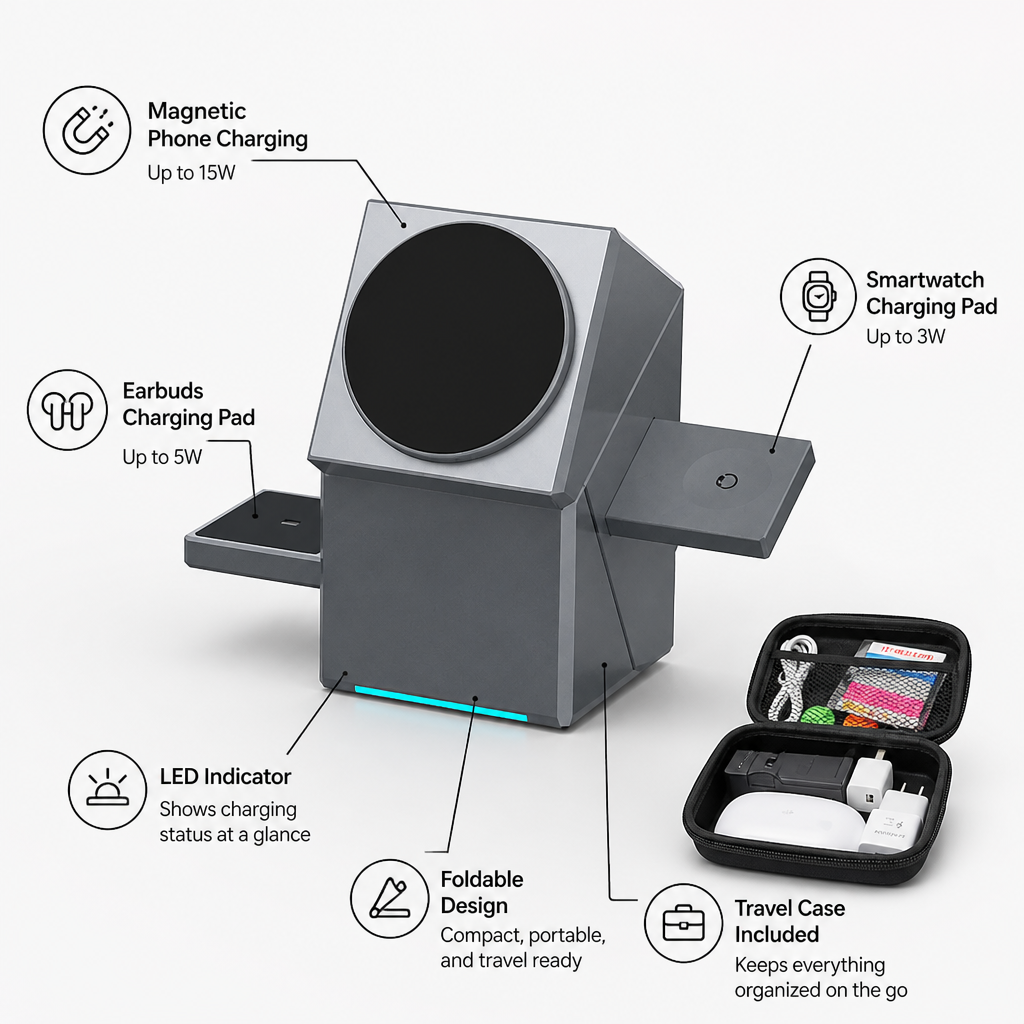 FluxCharge™ — Instantly Power Every Device Without the Clutter or Chaos