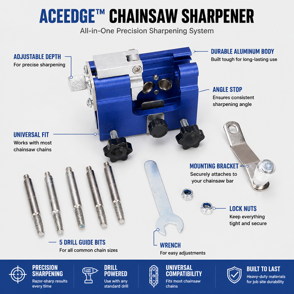 AceEdge™ — Transform Your Chainsaw into a Razor-Sharp Beast in Minutes