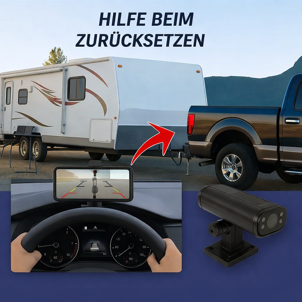 Wireless Backup Camera | HD Night Vision Streaming via App | Wide-Angle Viewing | EasyCam Pro