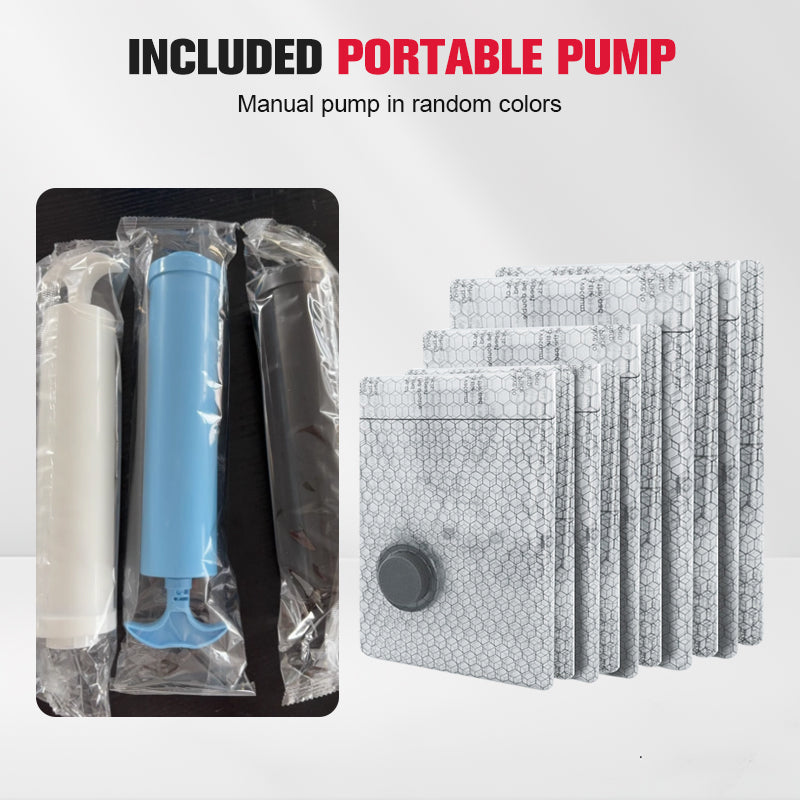 Vacuum Storage Bags with Pump – Save 80% More Space