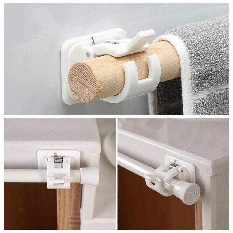 Curtain Bracket No Drilling Needed | Adjustable & Self-Adhesive | Secure Grip | StickRod