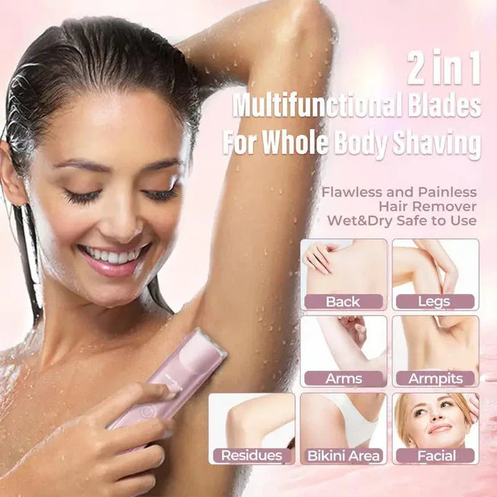 2-in-1 Women's Shaver for Face and Body - Radiance Glide