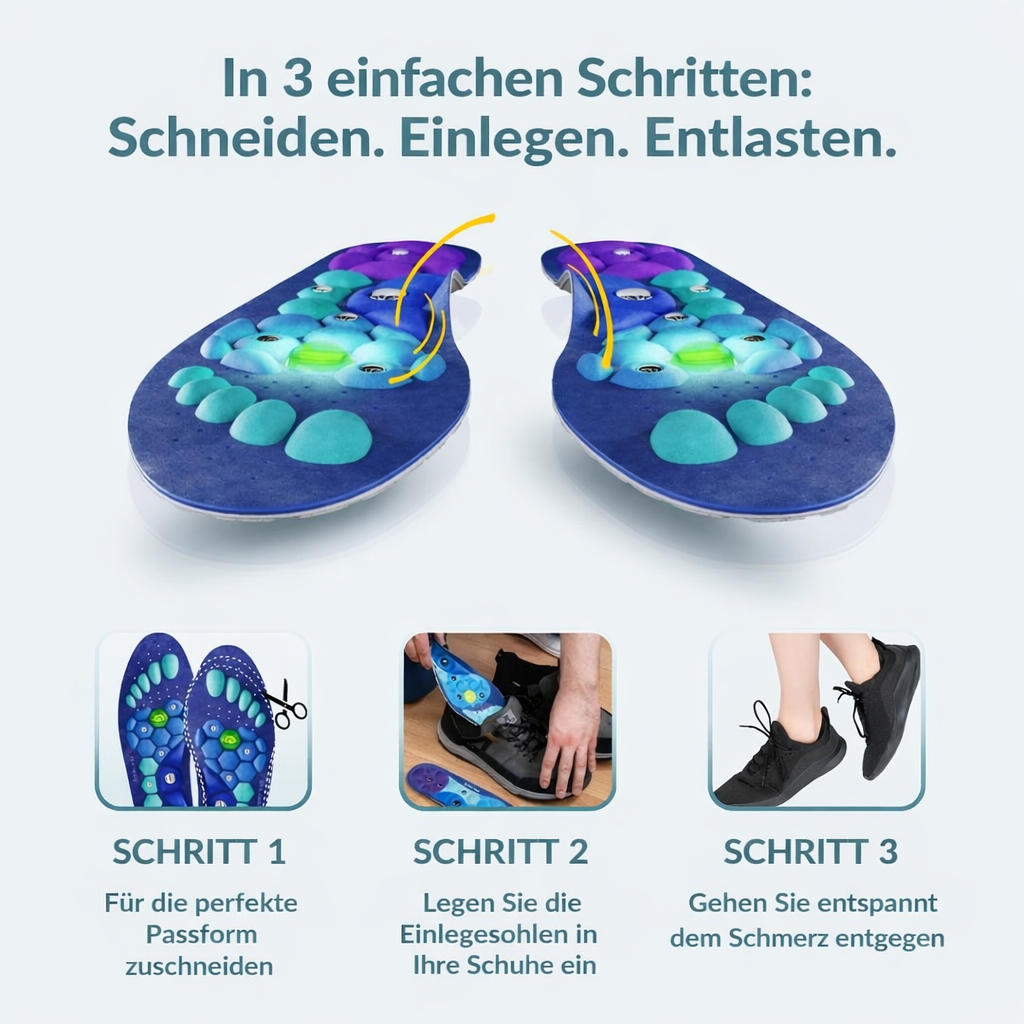 Magnetic Insoles for Effortless Walking – Experience Lightness in Your Feet