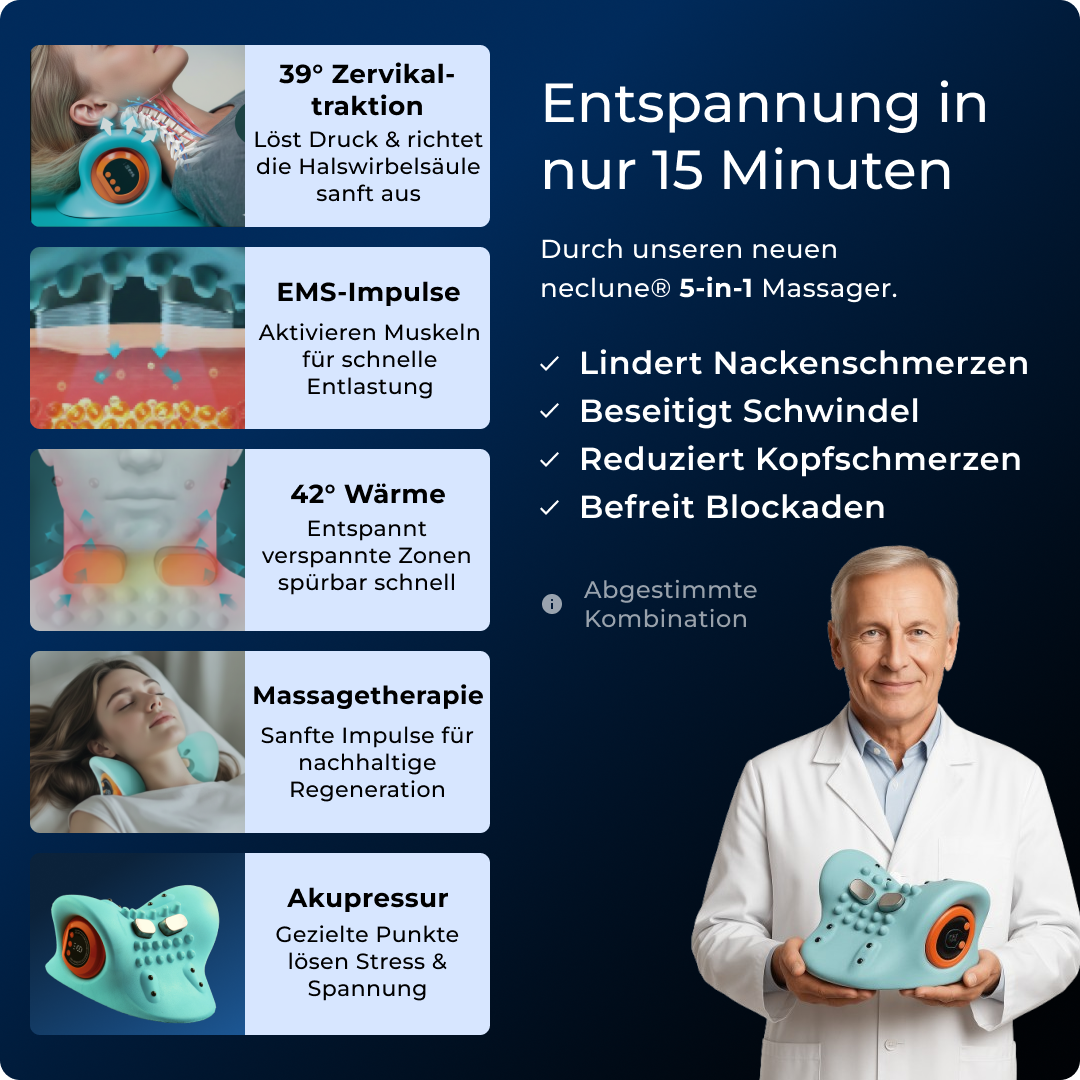 Neck Relief Device – Alleviate Neck Stress and Pain in 15 Minutes