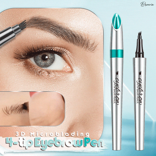 3D Waterproof Eyebrow Pencil Microblading 4 Fork Tip Tattoo Pencil