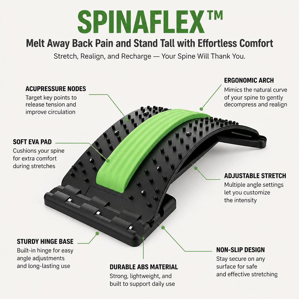 SpinaFlex™ — Melt Away Back Pain and Stand Tall with Effortless Comfort