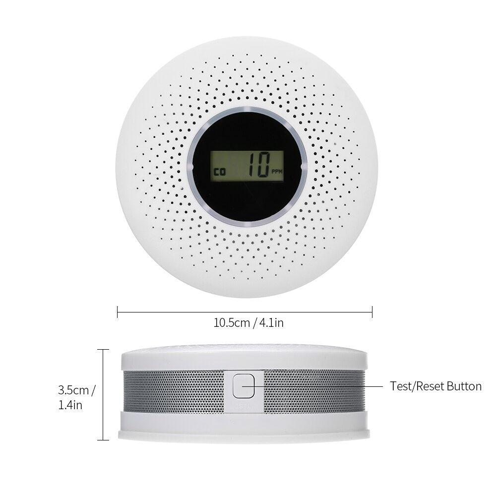 Smoke & Carbon Monoxide Alarm | Dual Sensor Technology | Loud Alert | AirSecure