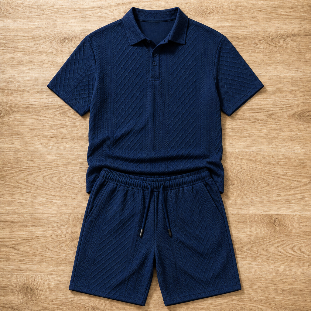 VeroLuxe™ Men’s Diamond Pattern Suit — Stay Cool, Sharp, and Unstoppable All Day Long
