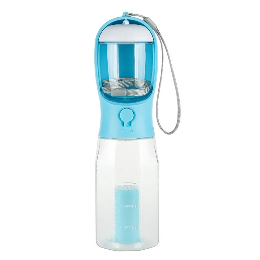 3-in-1 Dog Water Bottle with Food Container