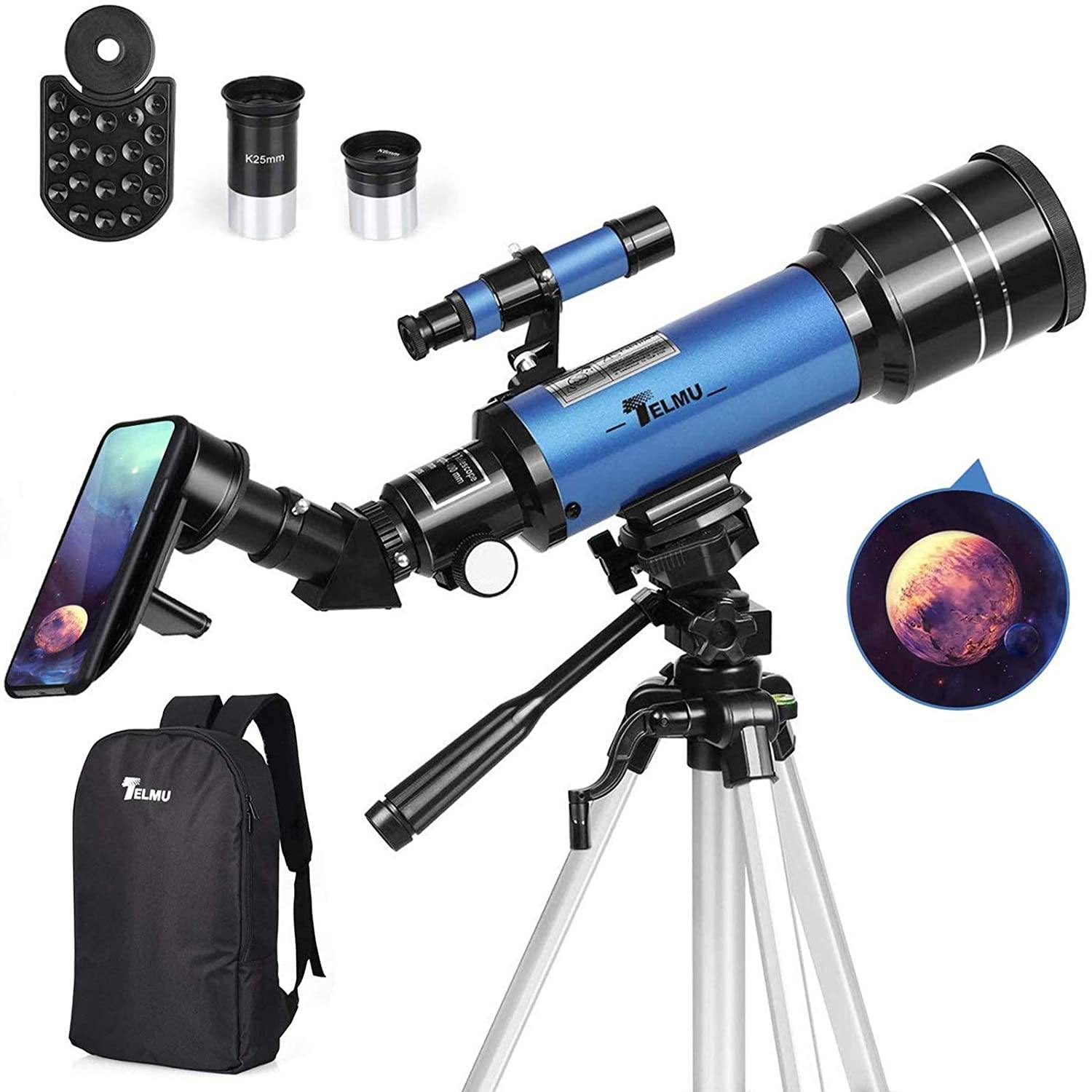 70mm Aperture Refractor Telescope with Tripod Stand