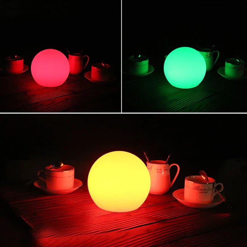 LED Sphere Lamp with 16 Color Options and Remote Control