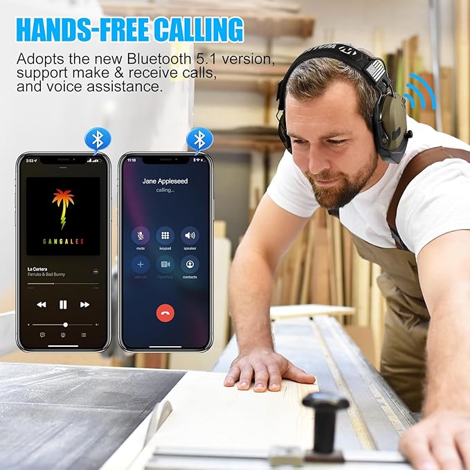 Wireless Hearing Protection Adapter for Shooting Earmuffs - Bluetooth