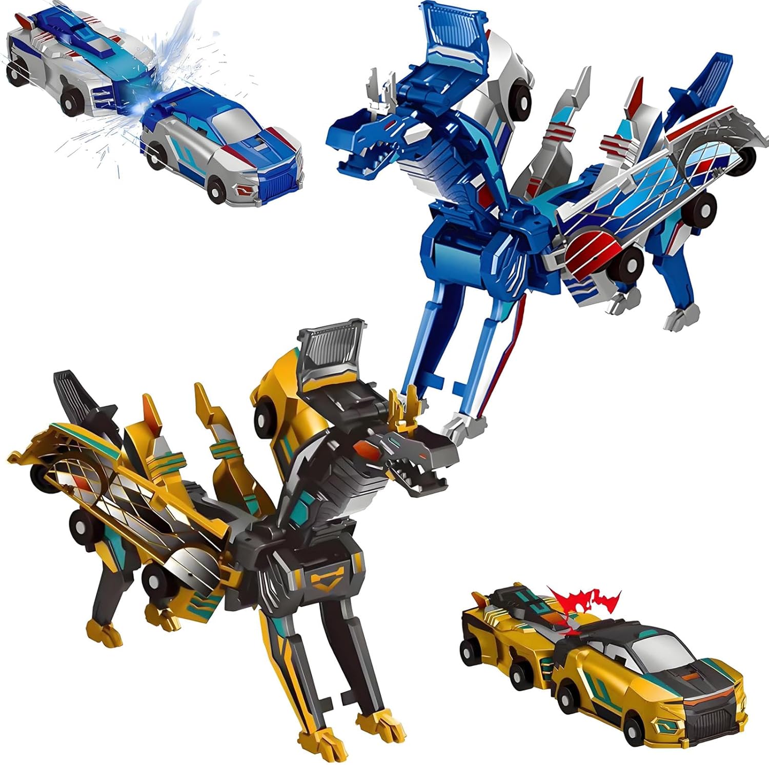 Transforming Car into a Dinosaur – Turbo Dino Model