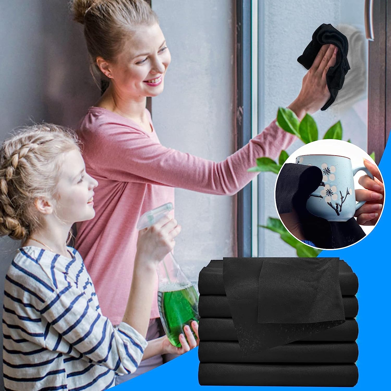 (5+5 Free) GiantWipes™ Clean without Streaks and Lint! (50% Discount)