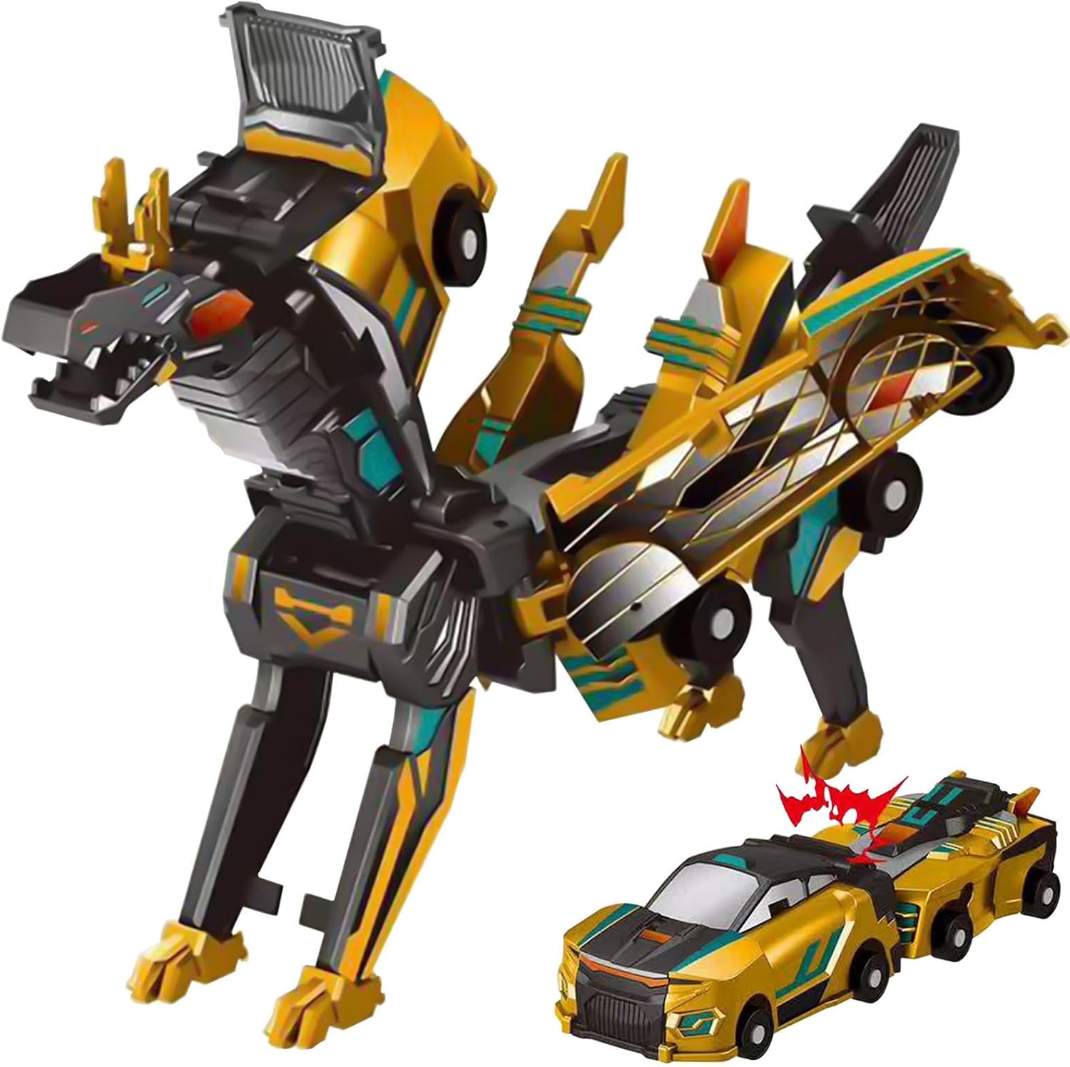 Transforming Car into a Dinosaur – Turbo Dino Model