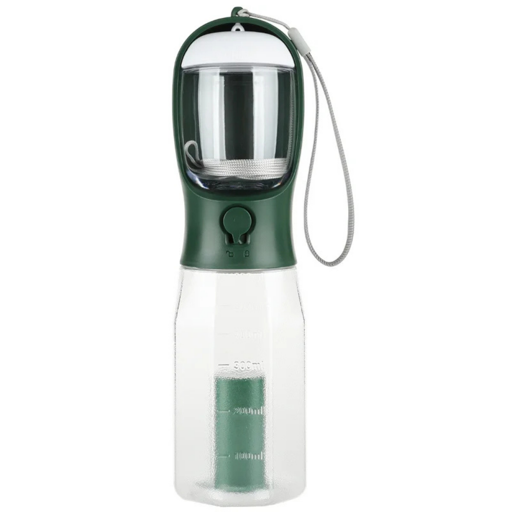 3-in-1 Dog Water Bottle with Food Container