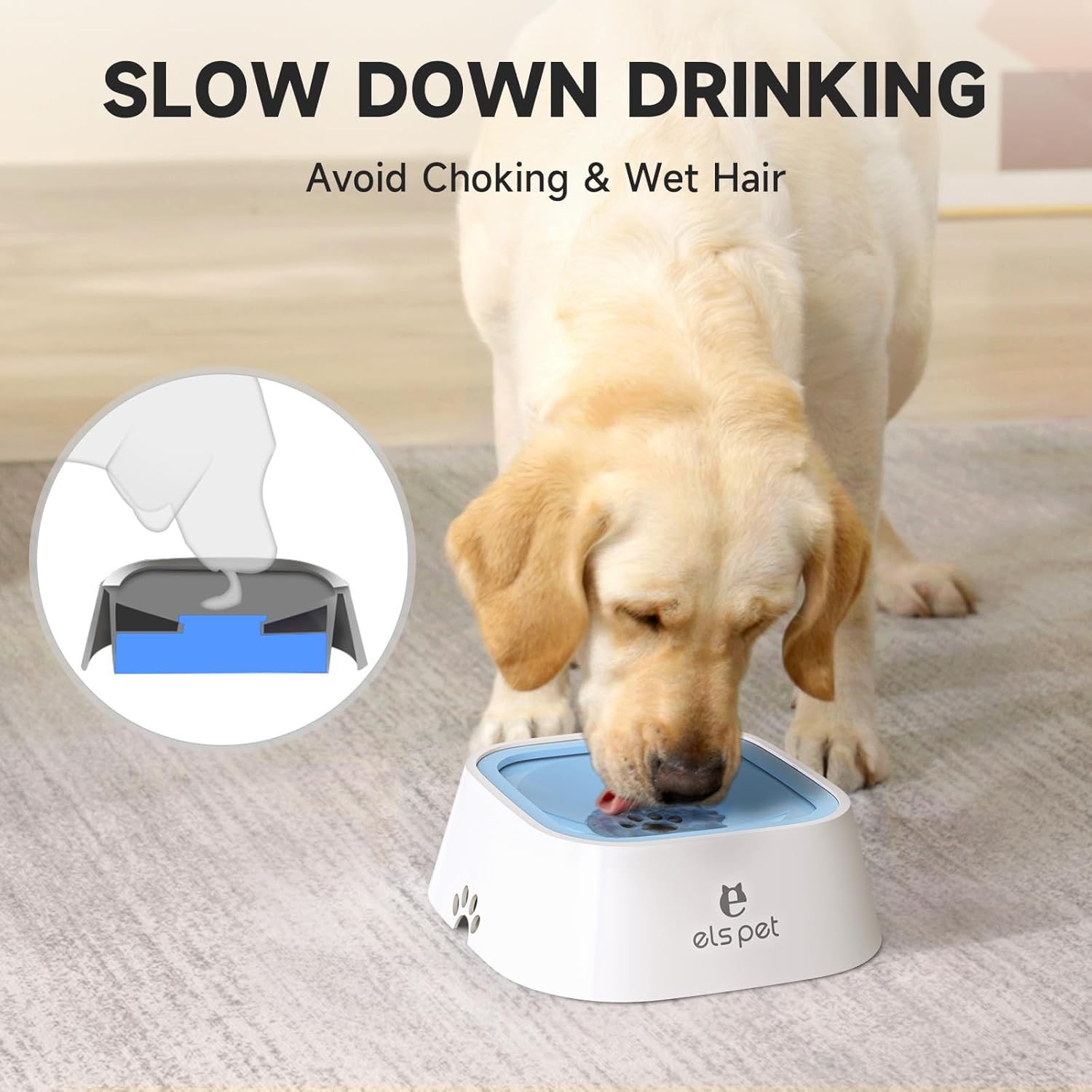 Anti-Spill Water Bowl for Dogs