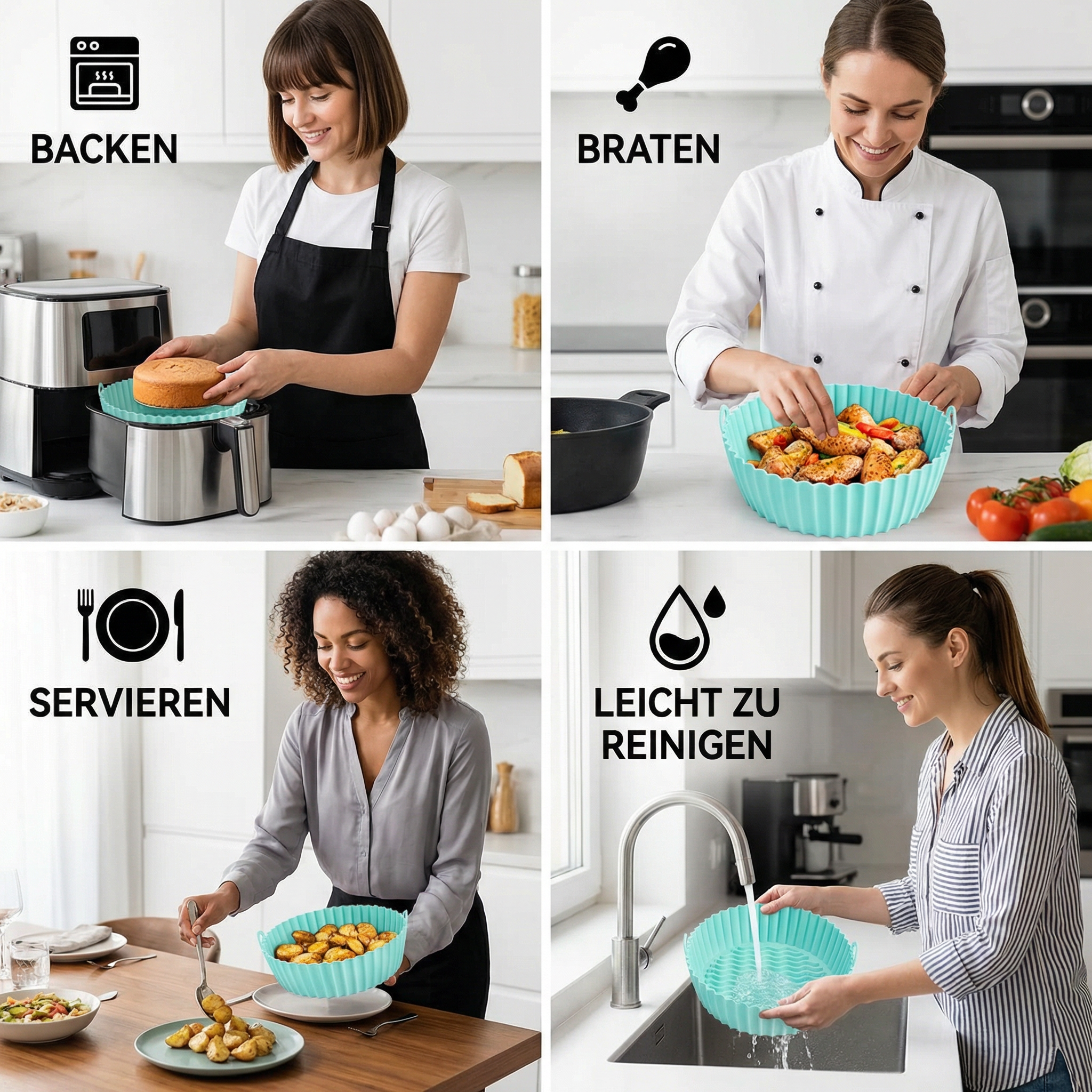 CrispEase – Non-Stick Cooking Aid for Easy Crisping and Quick Cleaning