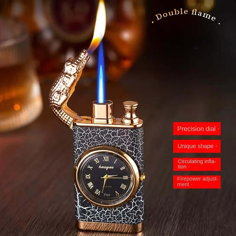 PyraLux™ Croc Flame — Ignite Your Legacy with Time and Power in Hand