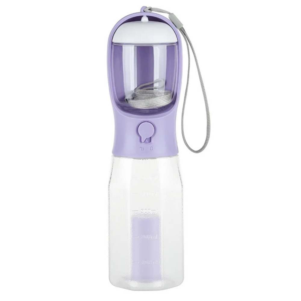 3-in-1 Dog Water Bottle with Food Container