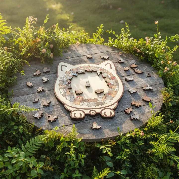 Wooden Cat Puzzle