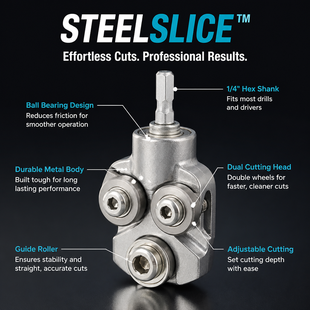 SteelSlice™ — Cut Metal Faster and Safer with Flawless Precision Every Time