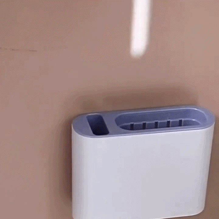 Silicone Toilet Brush with Wall Mount