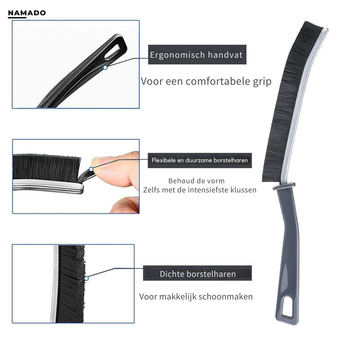 BrillEase™ Brush — Reach Every Nook, Crush Grime, and Clean Without the Strain