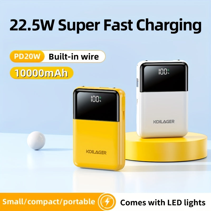 Mini Power Bank 10000mAh with Display