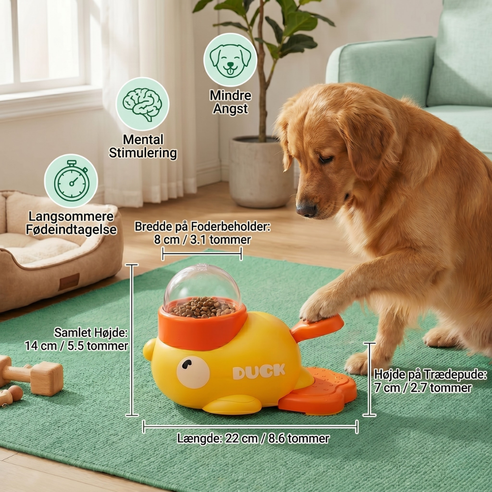 Slow Feeder for Dogs and Cats - FeediDuck Design