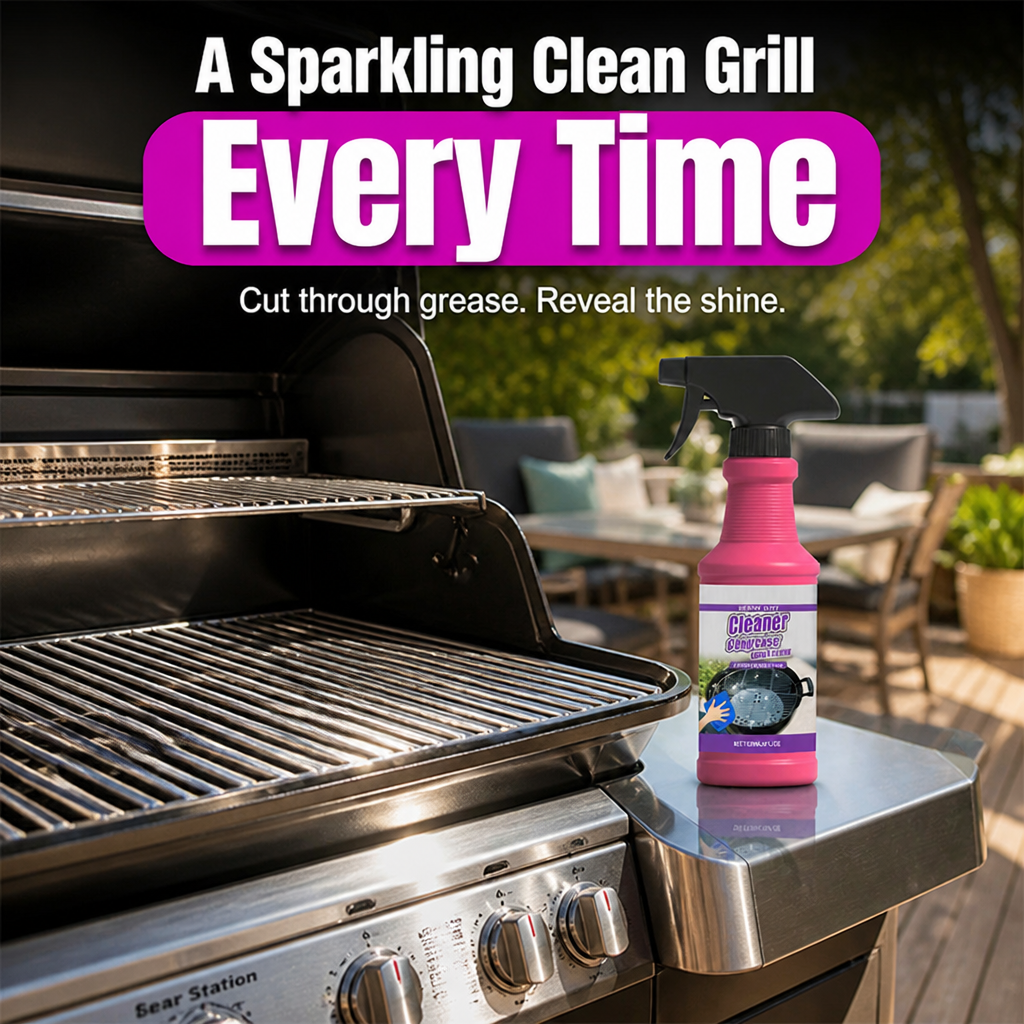 BlazeBright™ — Melt Away Grease Fast for a Grill That Shines with Pride