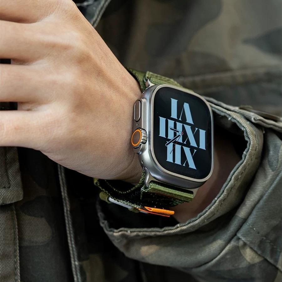 Woven Nylon Strap for Apple Watch – Stylish Design
