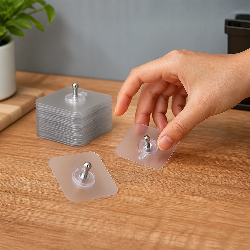 ClearCling™ Invisible Hooks — Instantly Organize Without a Single Wall Mark or Mess