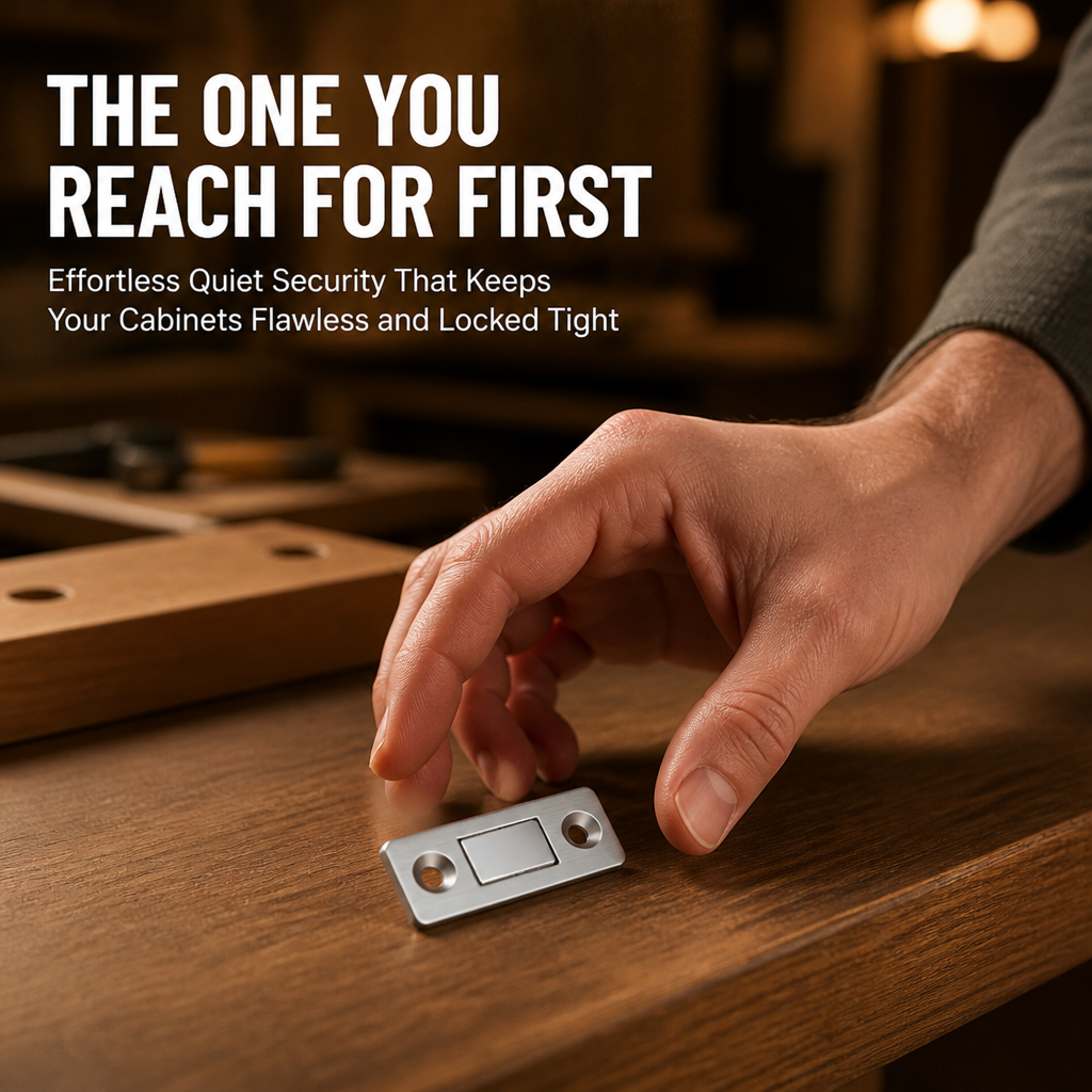 MagnaSeal™ — Effortless Quiet Security That Keeps Your Cabinets Flawless and Locked Tight