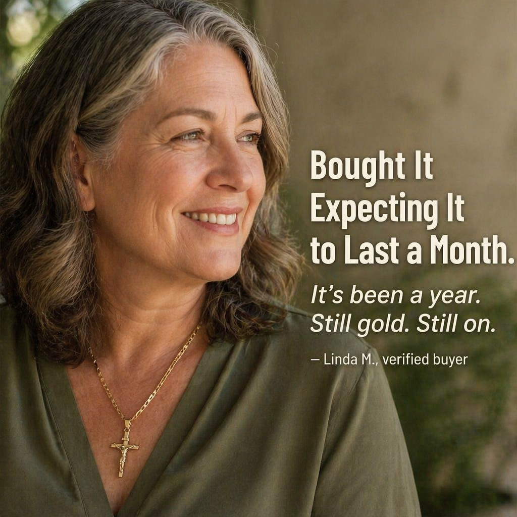 SolaraFaith™ — Wear a Crucifix That Won't Tarnish, Snap, or Turn Your Neck Green