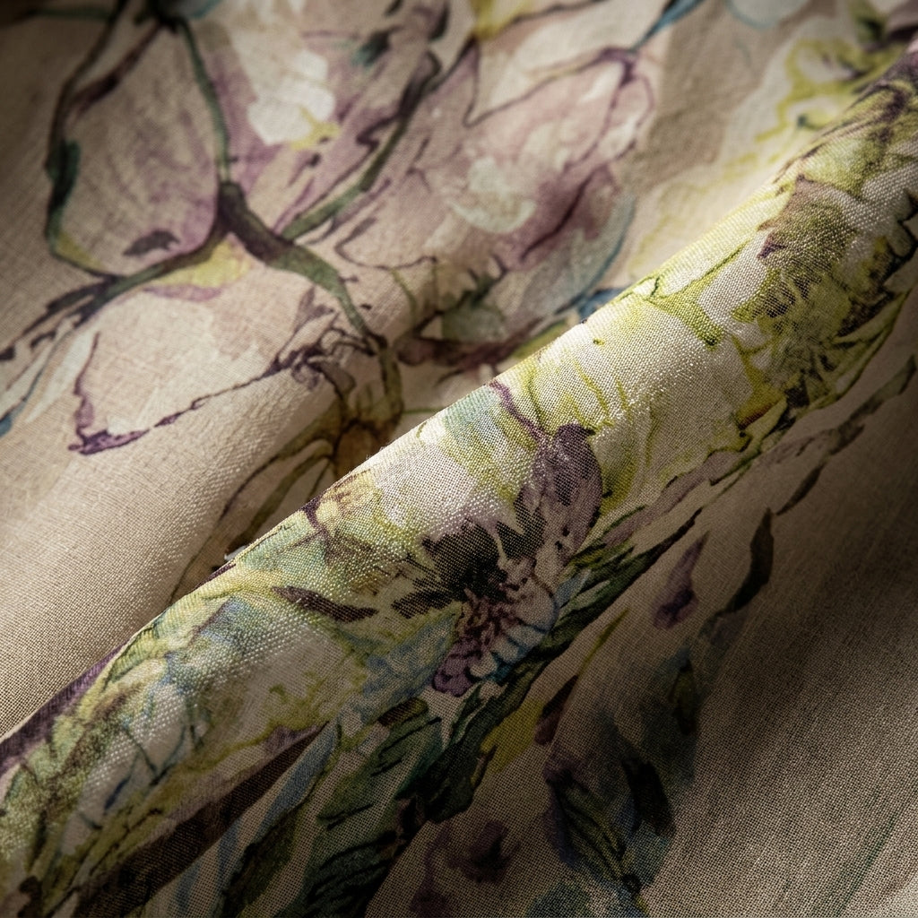 VeloraEase™ – Breezy Printed Wide-Leg Pants with Petal-Wrap Hem