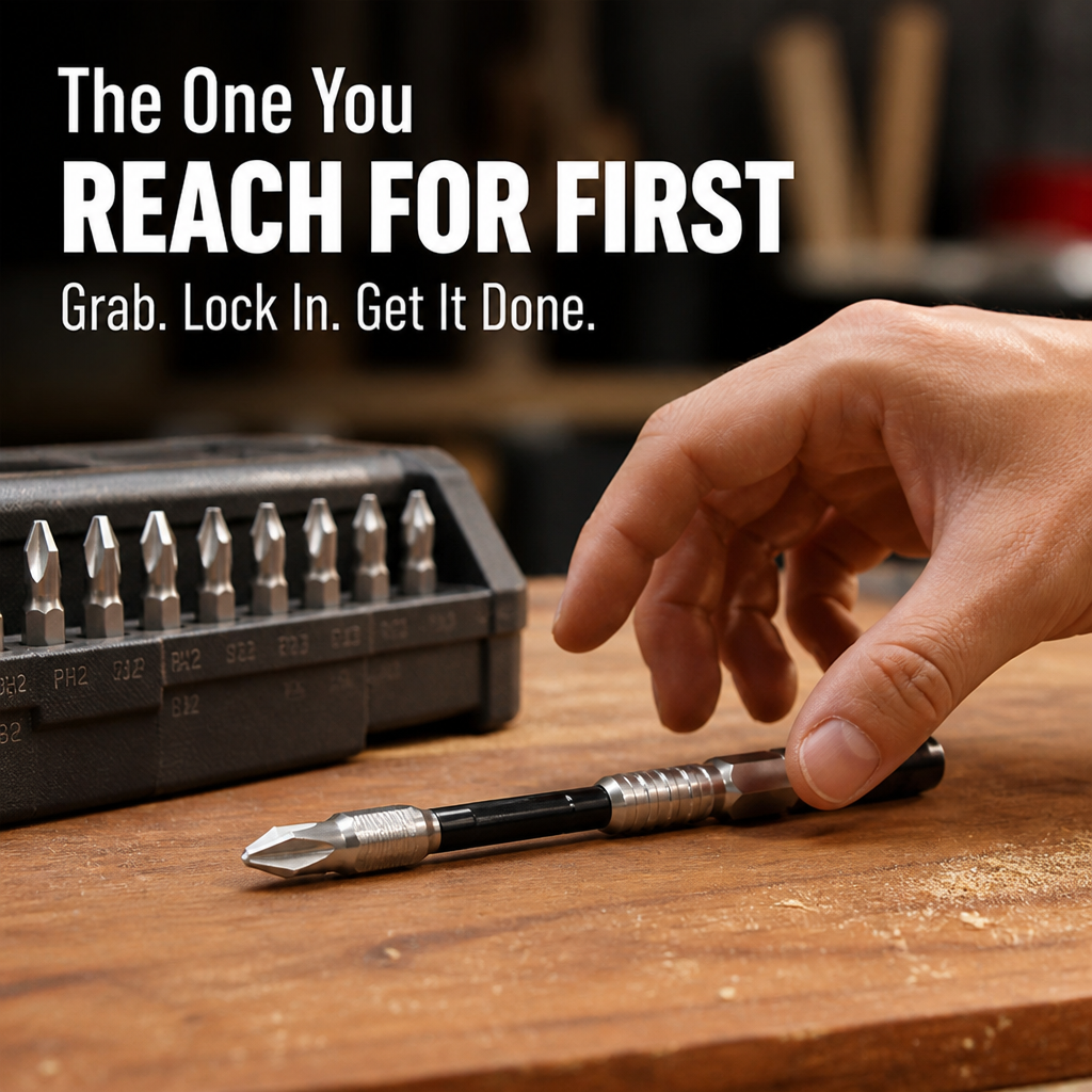 MagnoGrip™ Magnetic Screwdriver Bit Set — Lock Every Screw Instantly for Flawless, Frustration-Free Projects