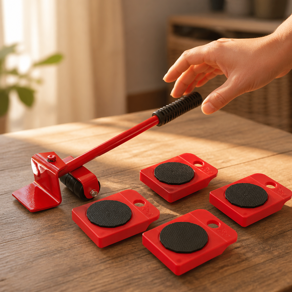 Adjustable Height Moving Tools Set™ — Move Heavy Furniture Effortlessly Without Back Pain