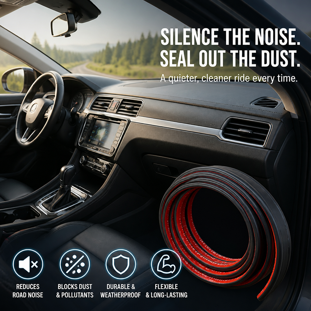 SilenSeal™ — Transform Your Car Into a Whisper-Quiet, Dust-Free Sanctuary
