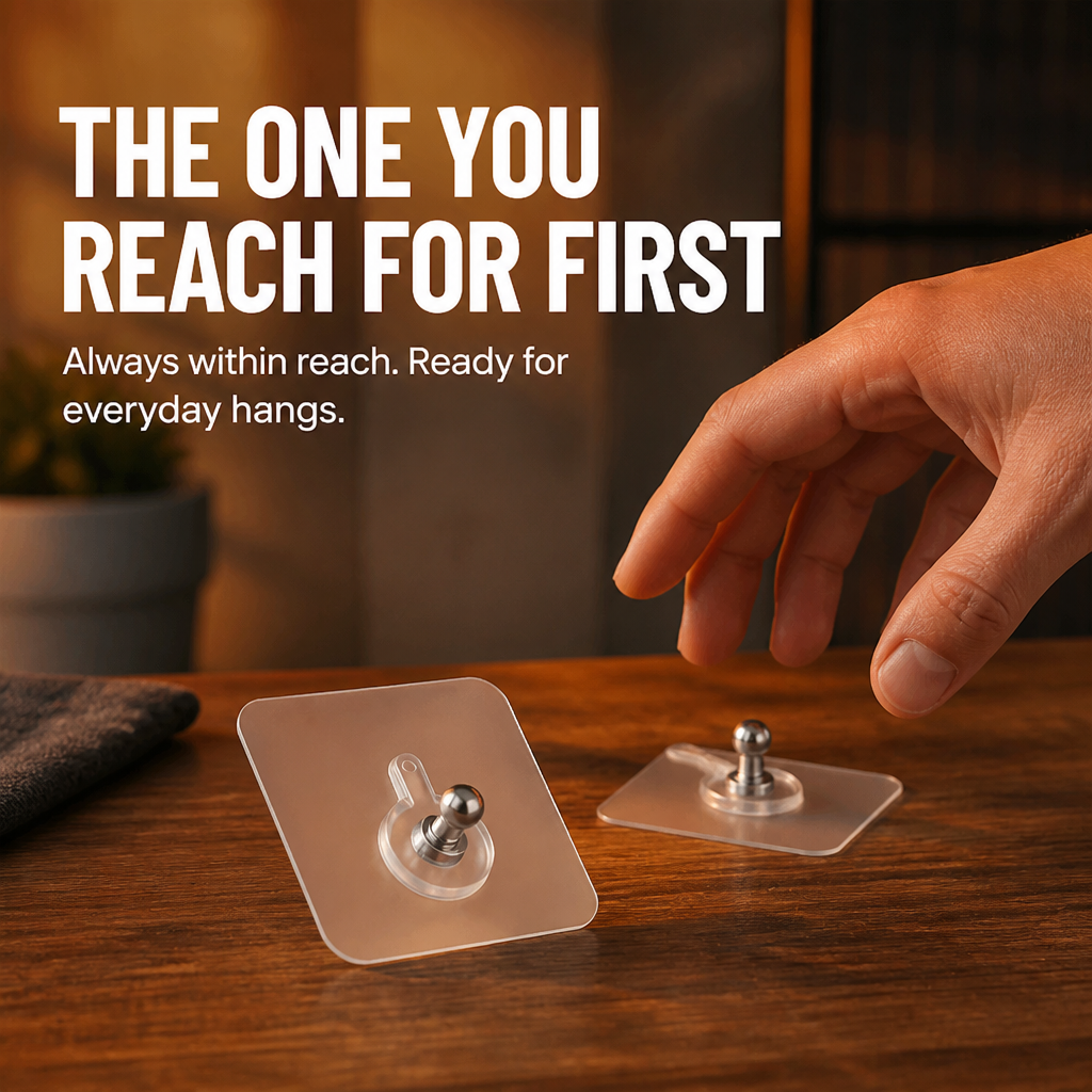 SureGrip™ ClearHook — Hang Heavy, Stay Flawless, Love Your Walls Forever